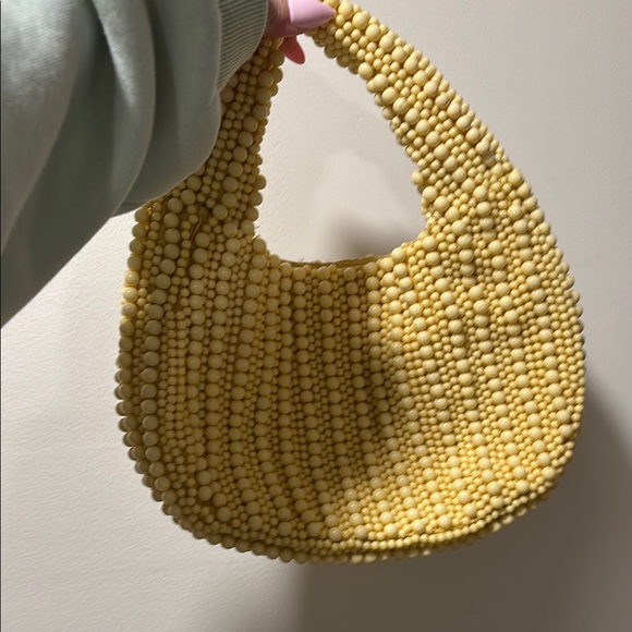 T.J.Maxx Handbags - Viral Butter Yellow Beaded Handbag